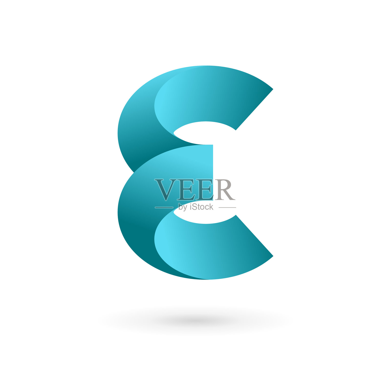 字母E标志图标设计模板元素图标素材