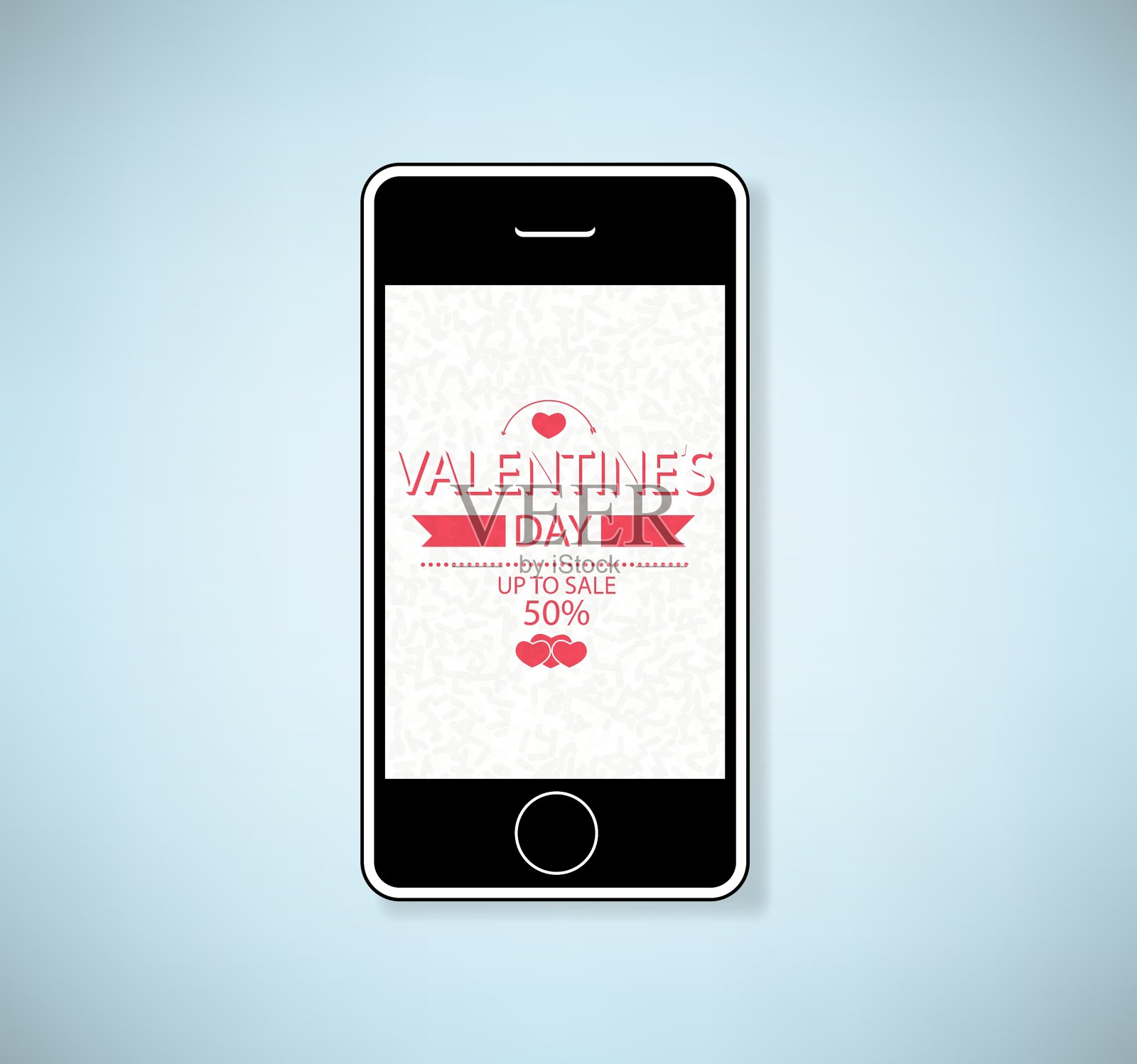 情人节手机秀开始销售设计模板素材