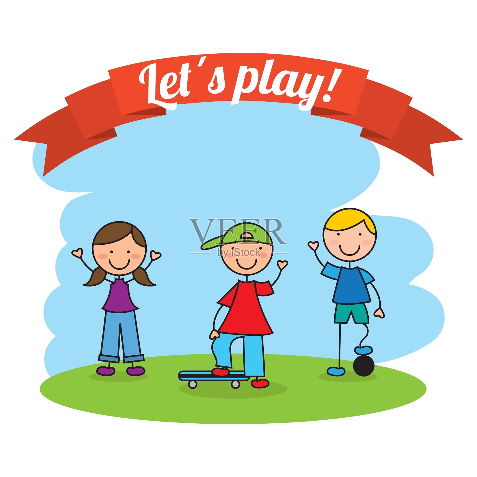 孩子们设计设计元素图片