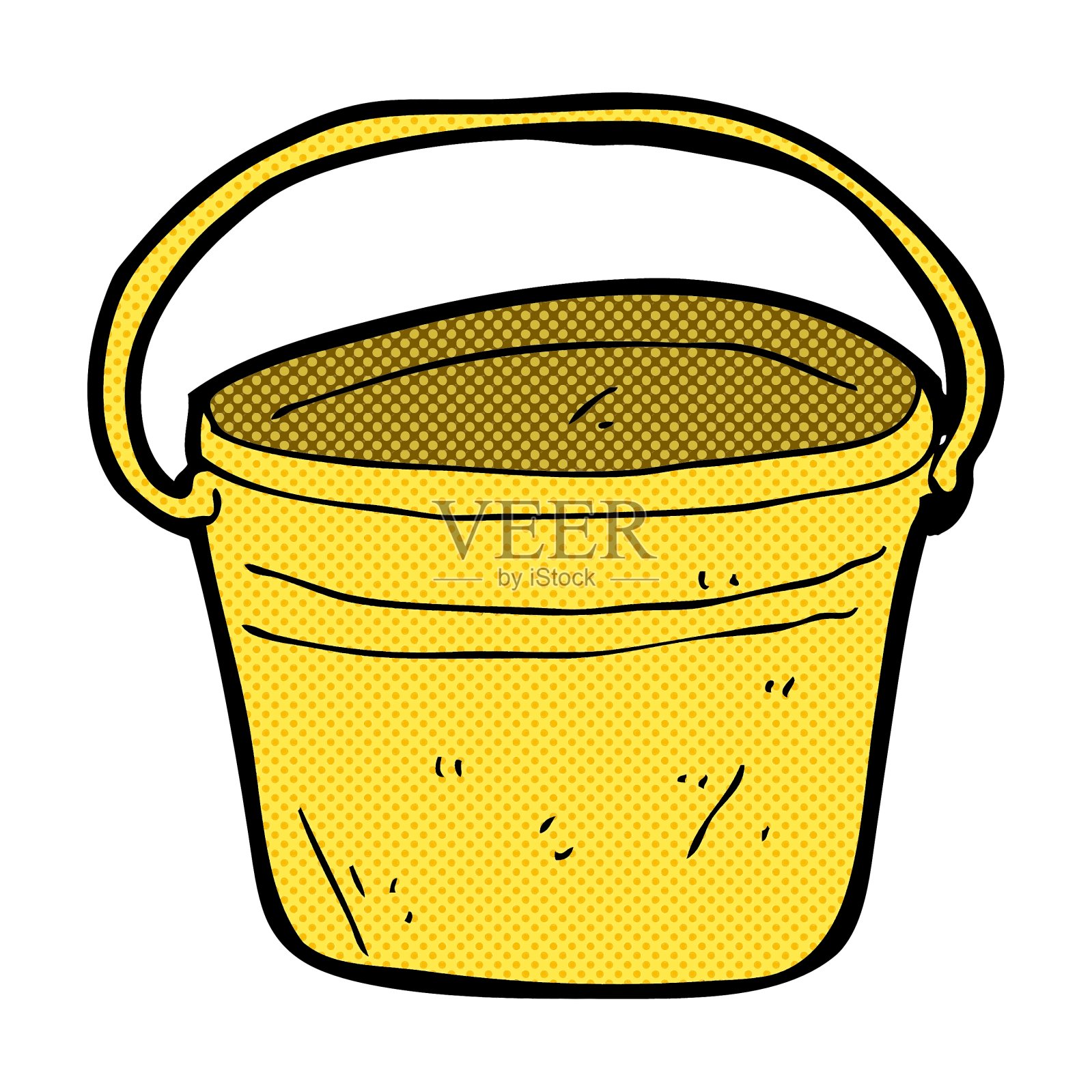 卡通金属桶设计元素图片