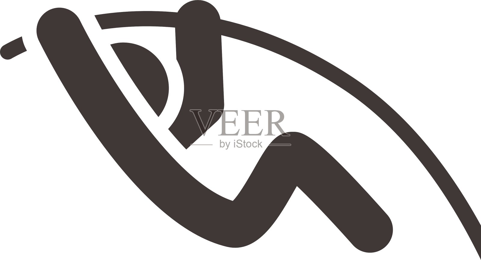 撑杆跳图标设计元素图片