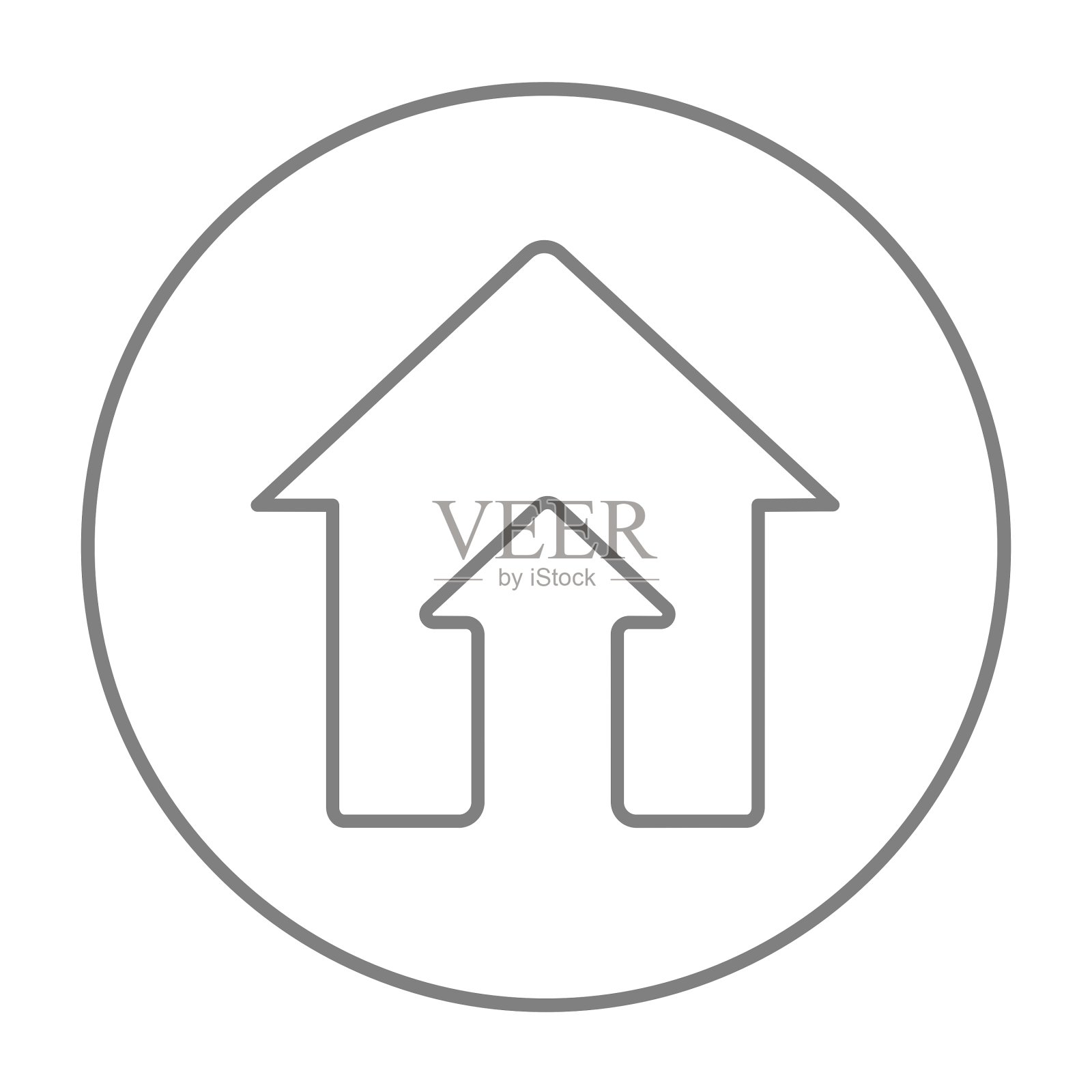 房地产市场成长线图标图标素材