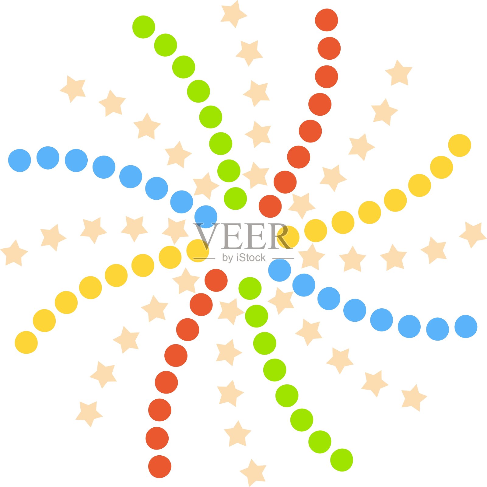 烟花孤立设计元素图片