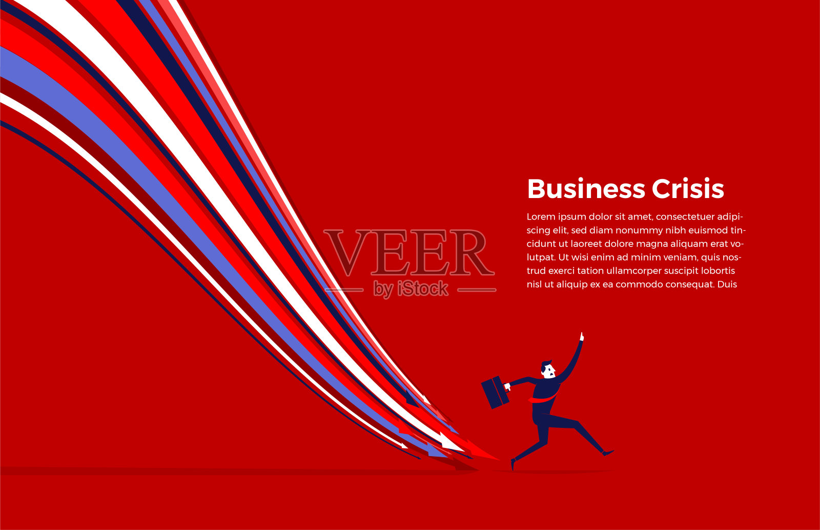商业危机01插画图片素材