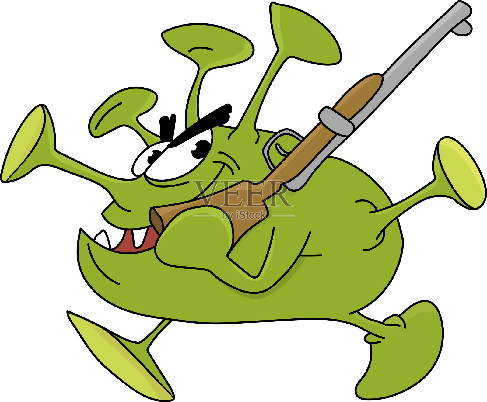 危险和传染性冠状病毒卡通矢量插图插画图片素材