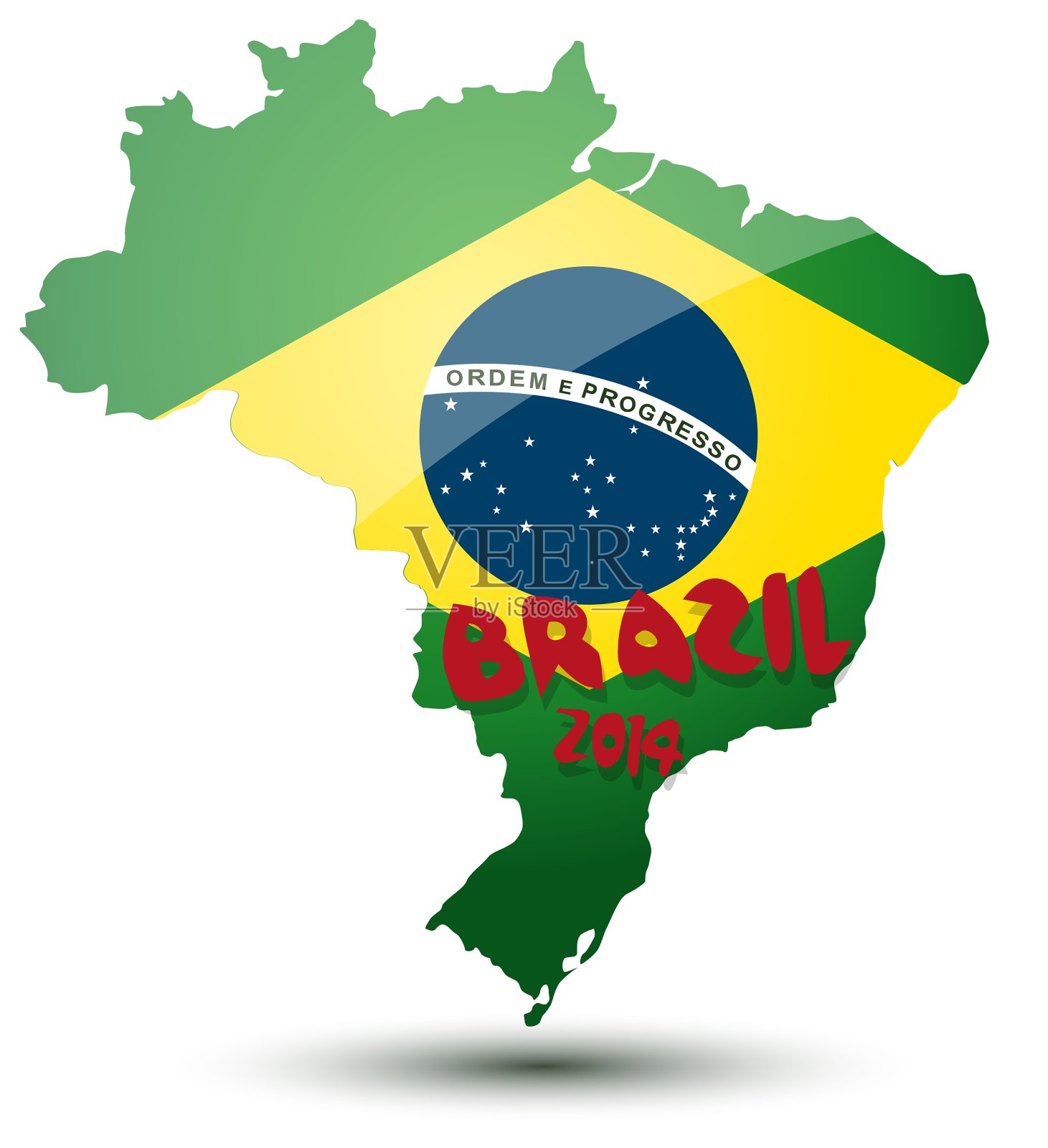 巴西世界杯设计插画图片素材