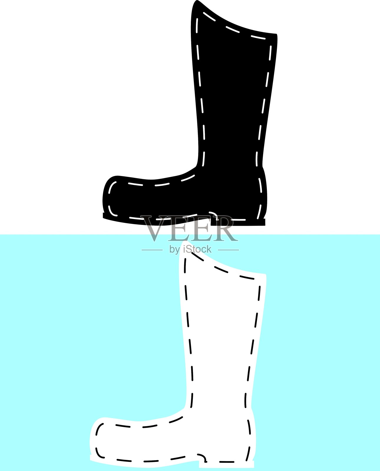 皮靴插画图片素材