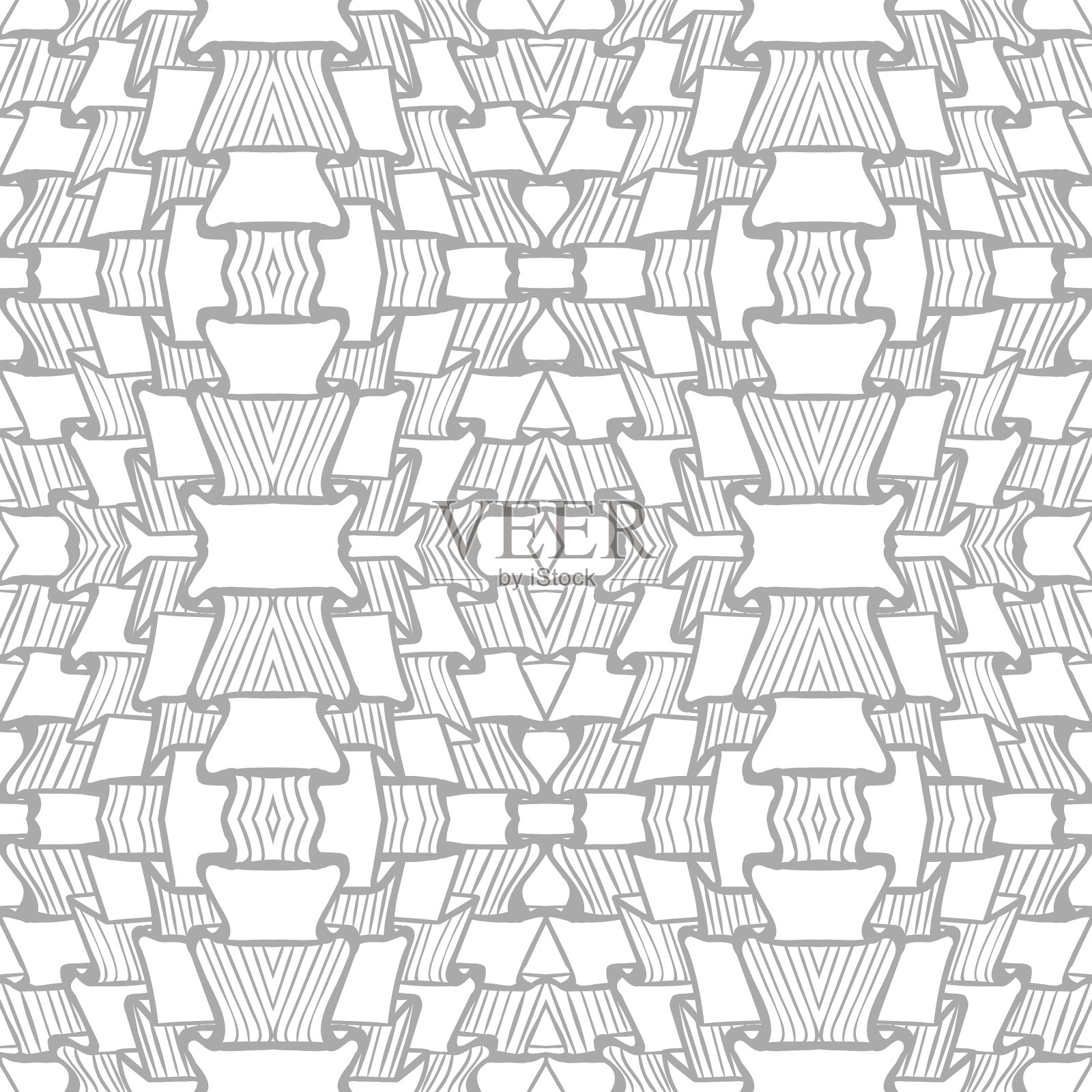 无缝抽象线条图案插画图片素材