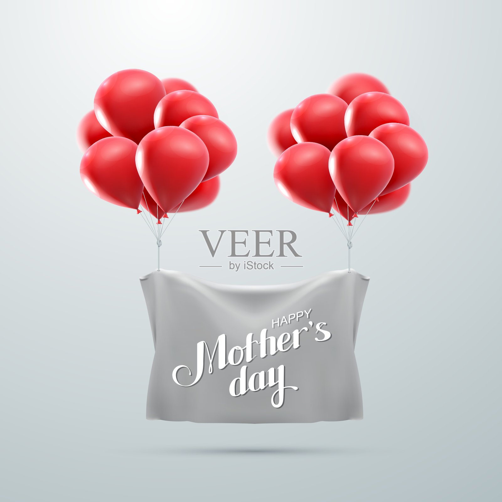 快乐的母亲节插画图片素材