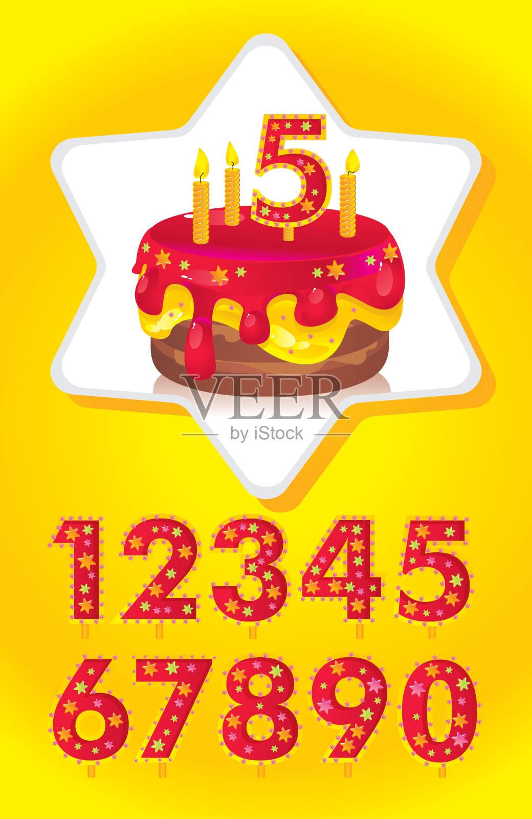 生日蛋糕插画图片素材