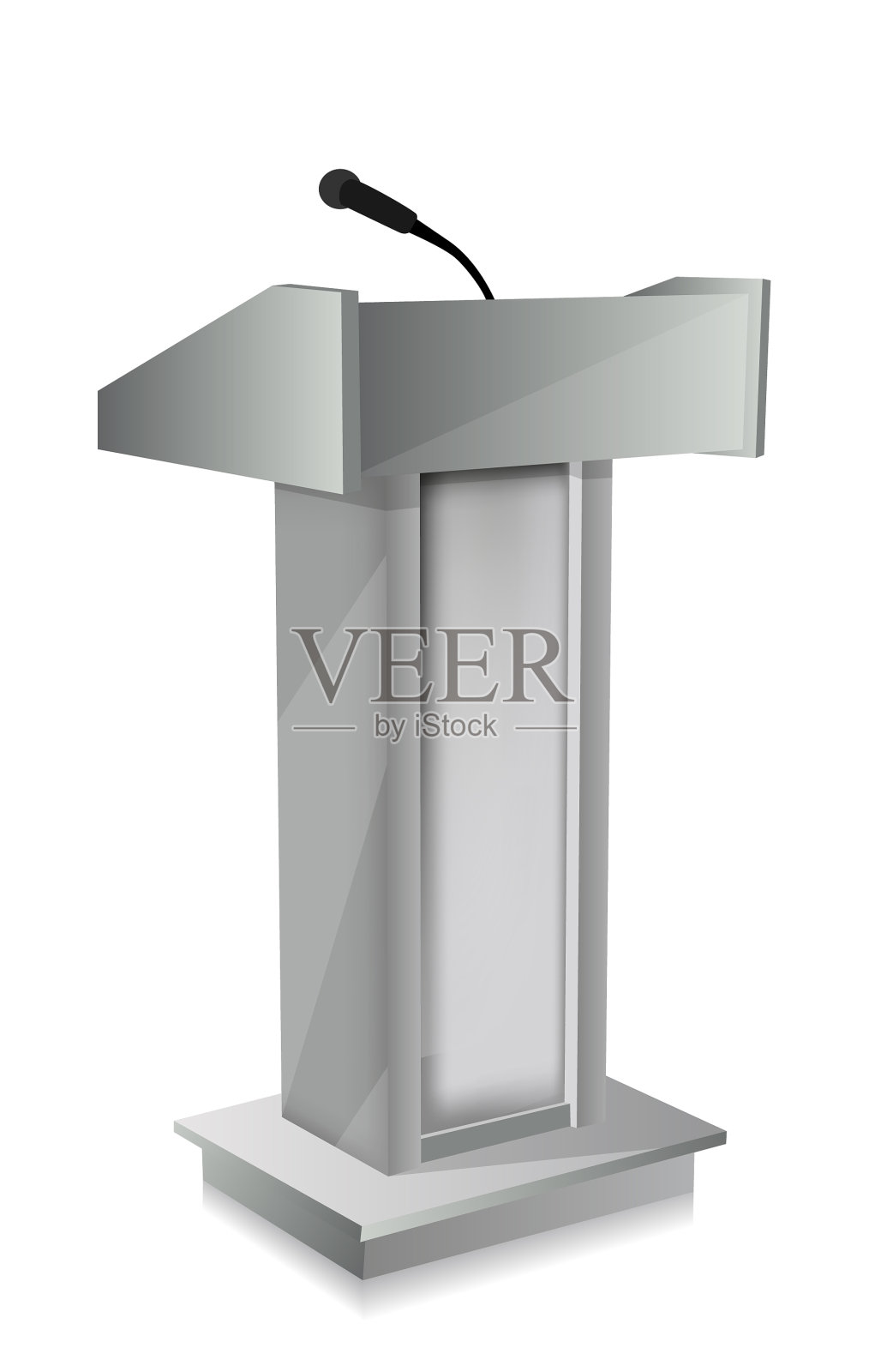 讲台上的麦克风设计元素图片