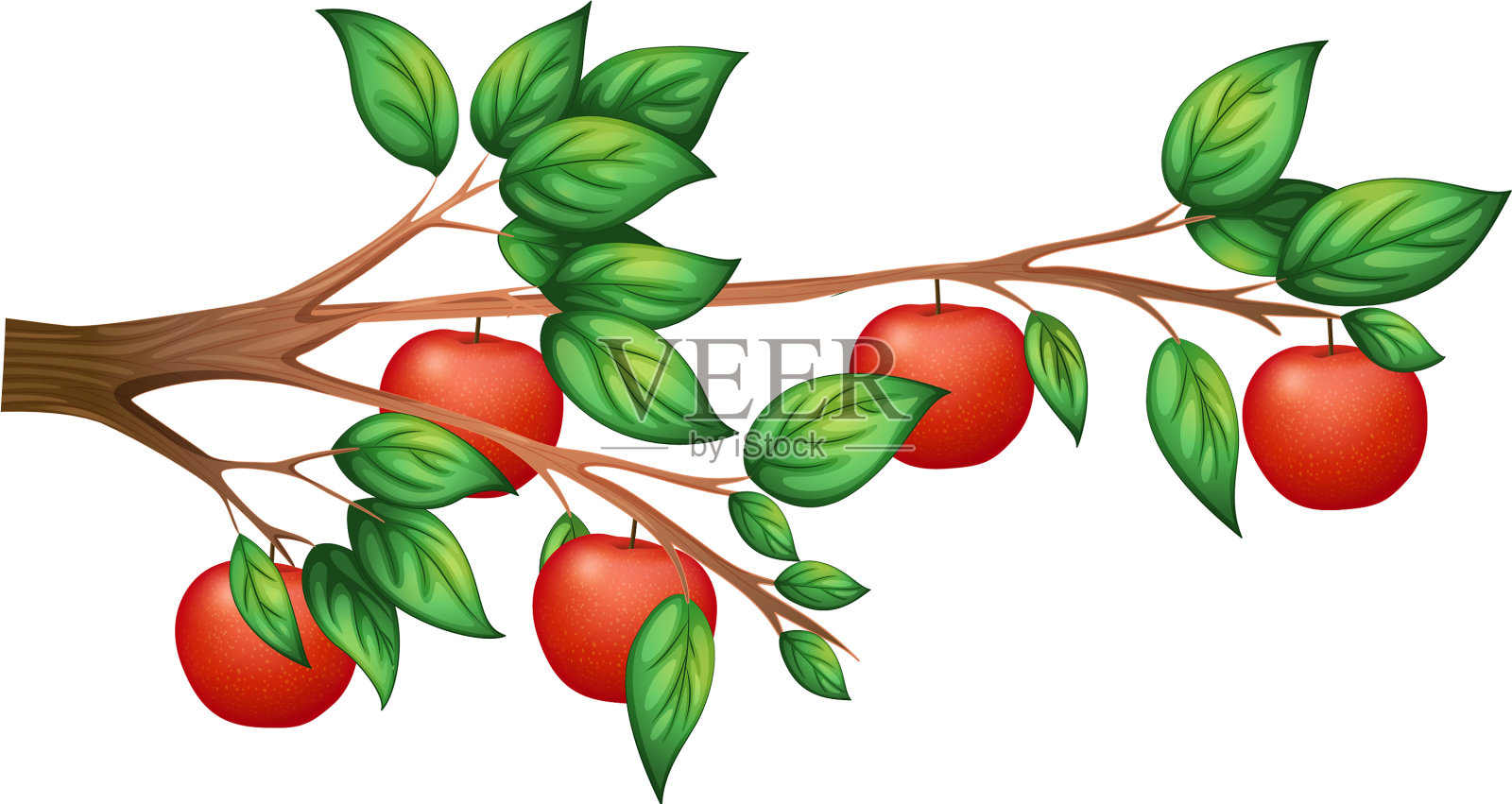 一棵苹果树设计元素图片