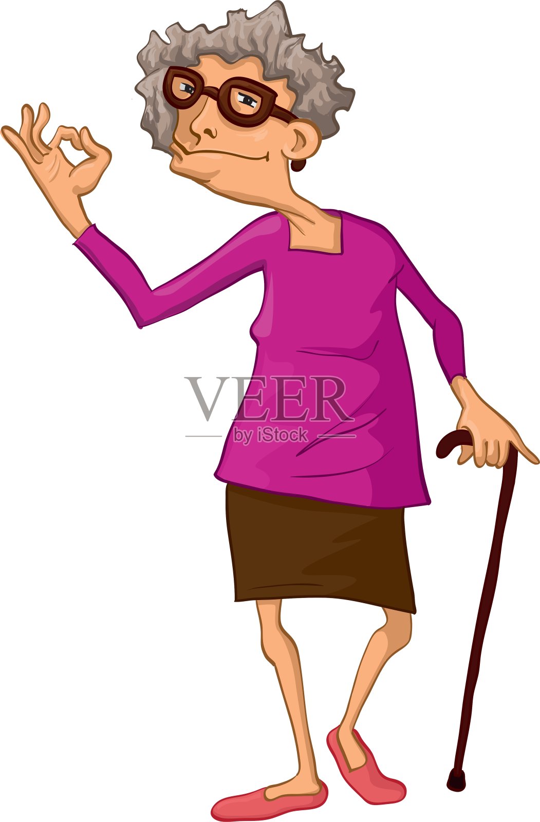 奶奶设计元素图片