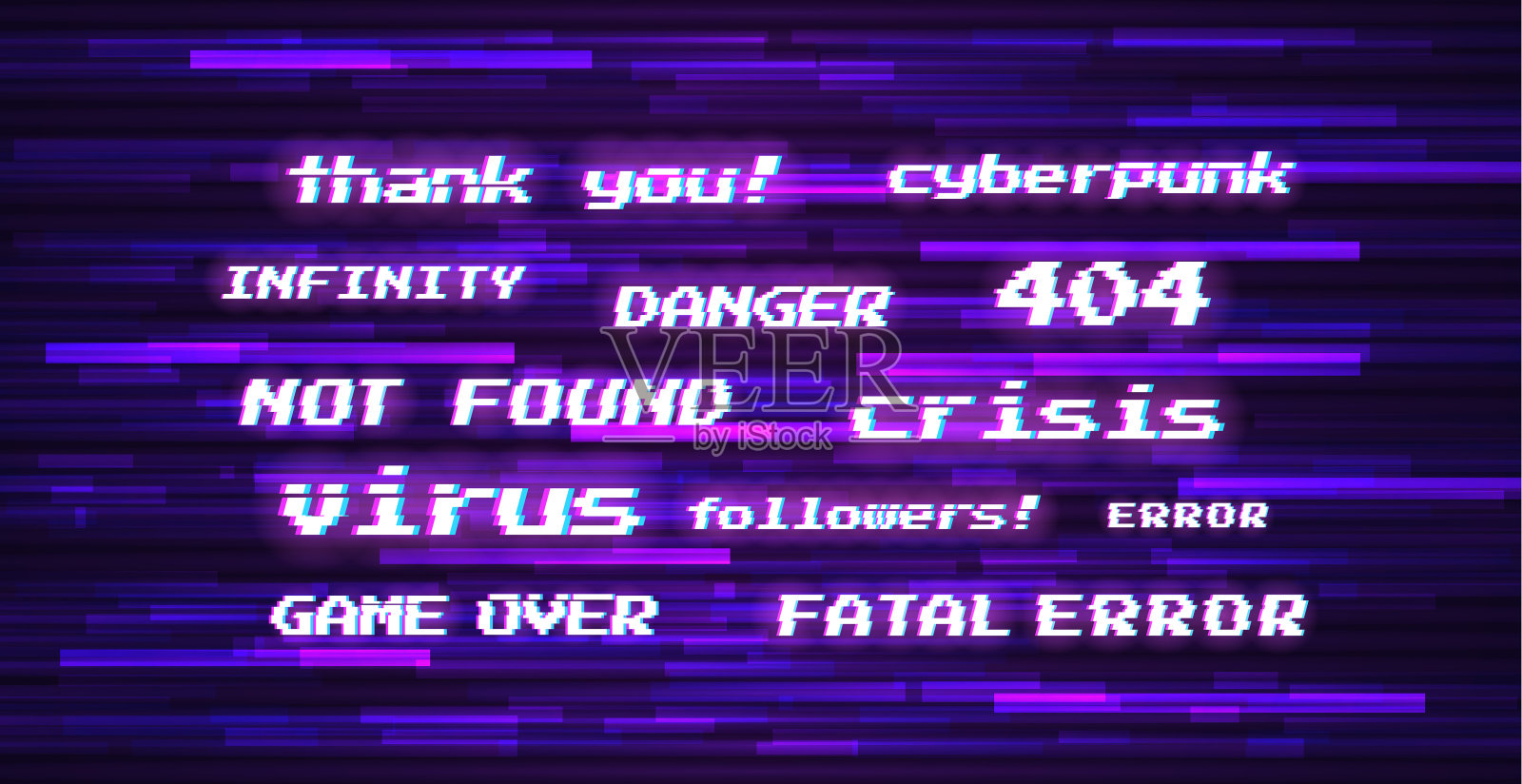 故障向量背景。插画图片素材