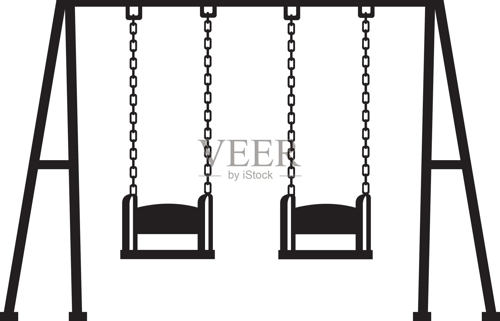 秋千游戏儿童图标设计元素图片
