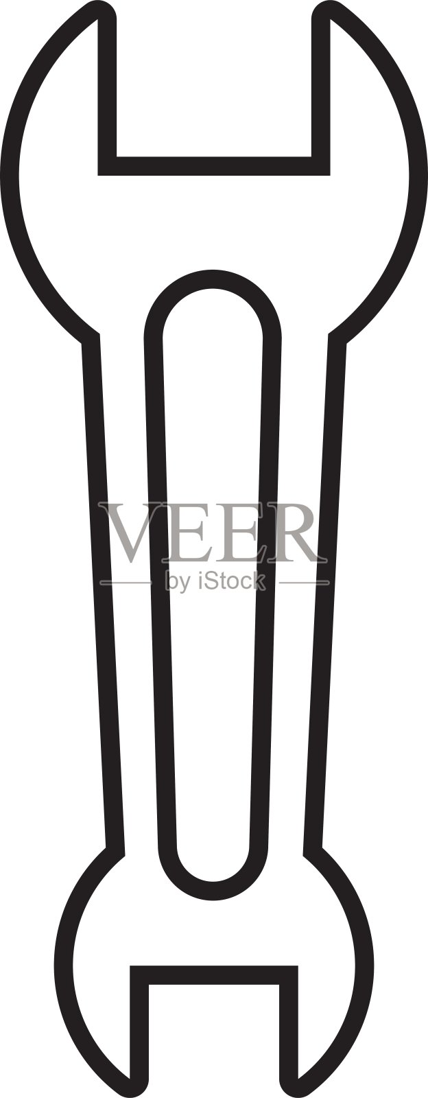 扳手图标工具和维修设计设计元素图片