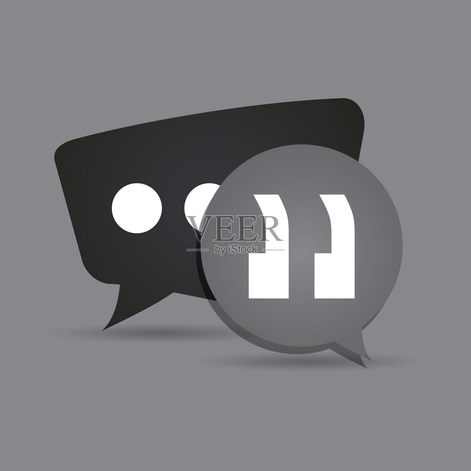 聊天泡泡社交媒体插画图片素材