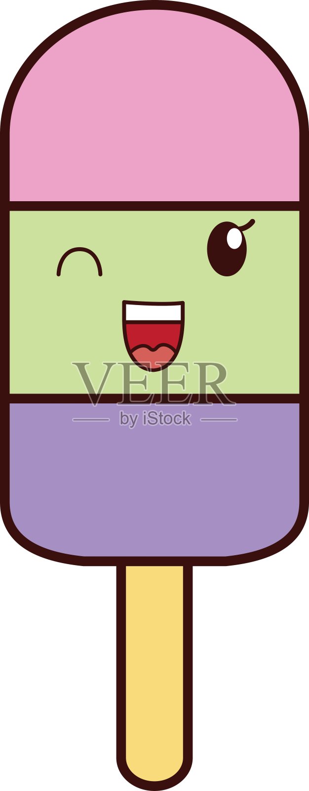 冰淇淋卡通卡哇伊图标图形设计元素图片