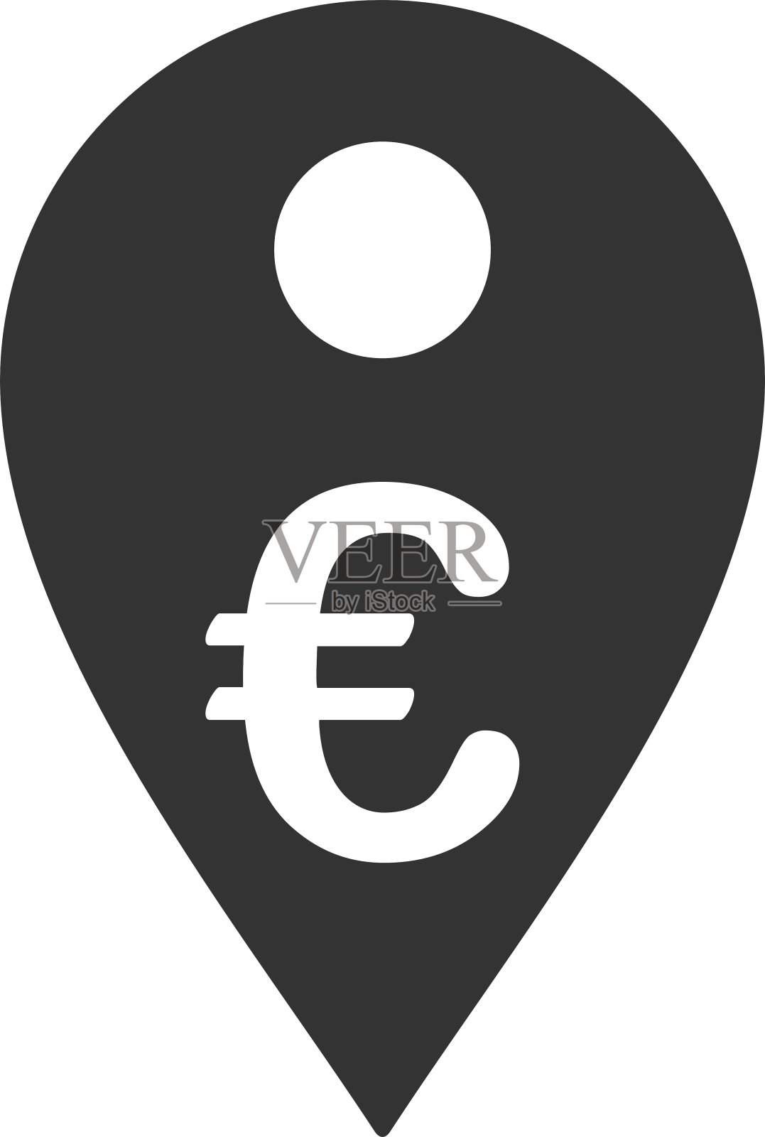 欧洲地图标记平面图标图标素材