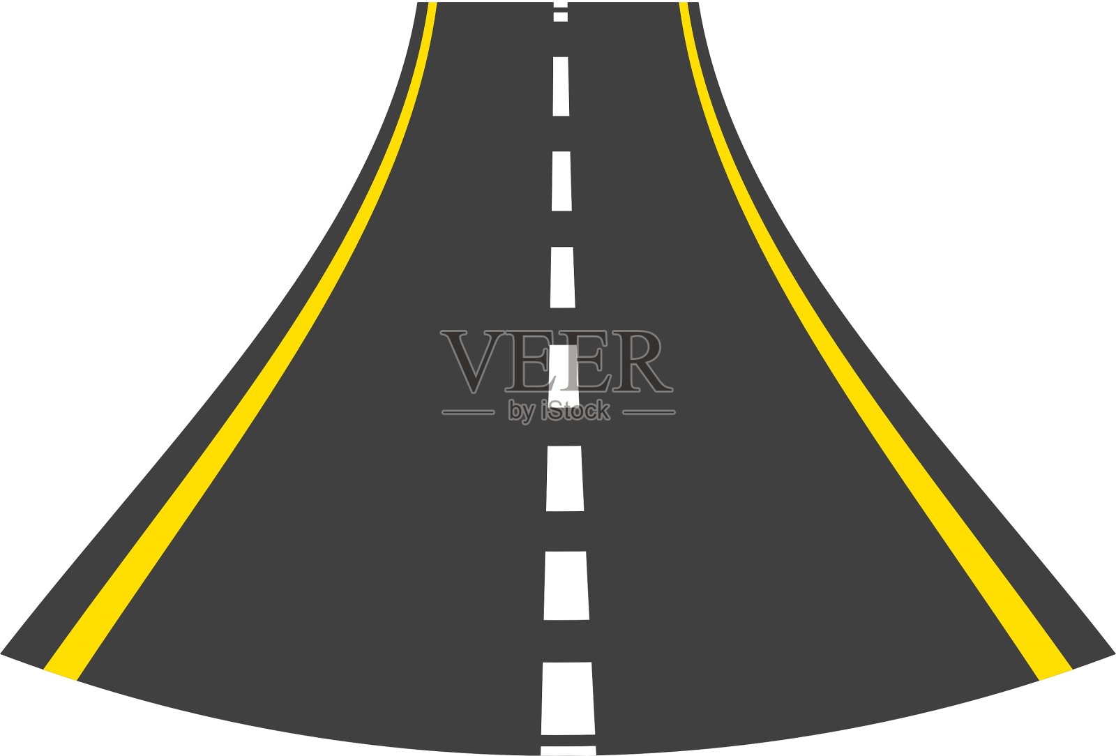 道路景观孤立图标设计元素图片