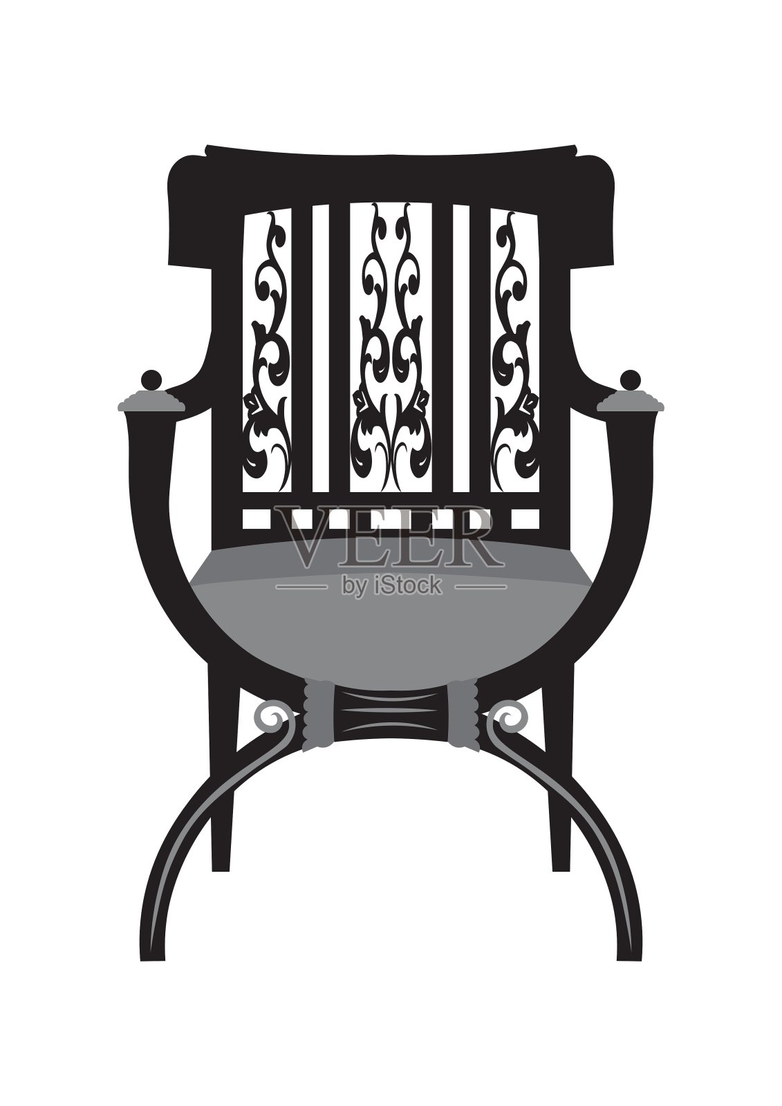 古董椅子家具设计元素图片