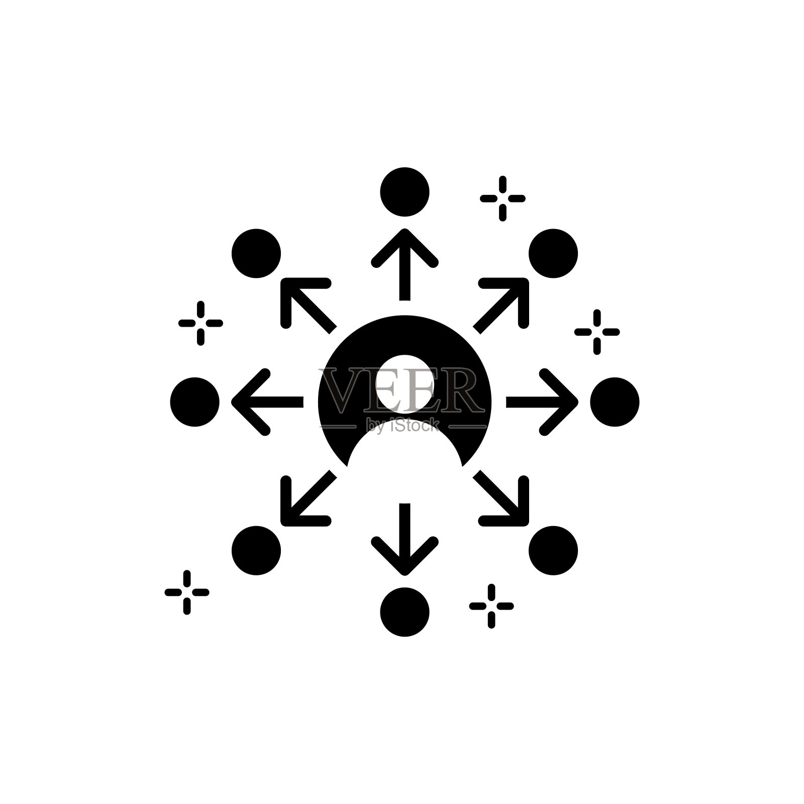 病毒营销矢量图标插画图片素材