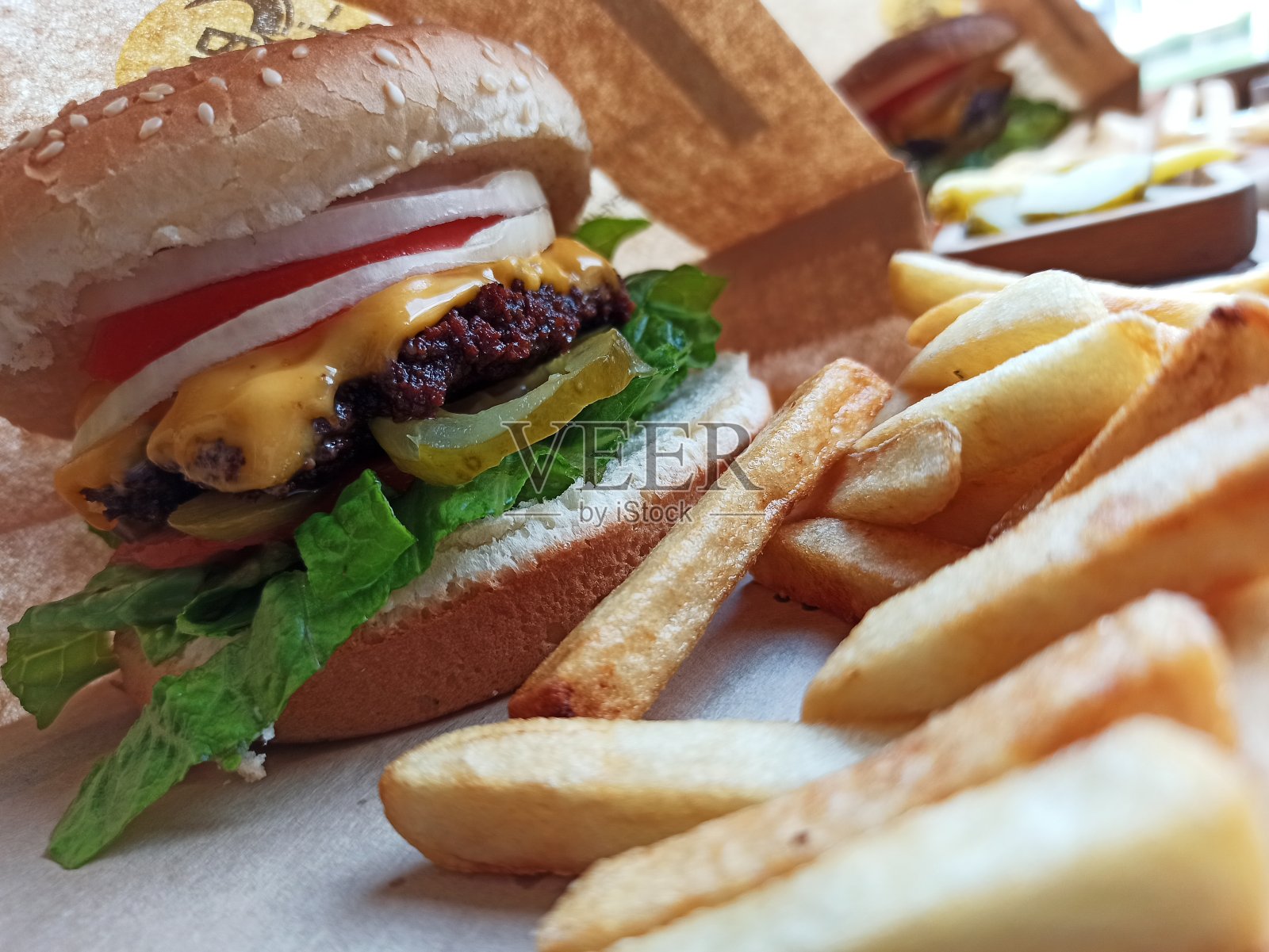 汉堡包菜单照片摄影图片