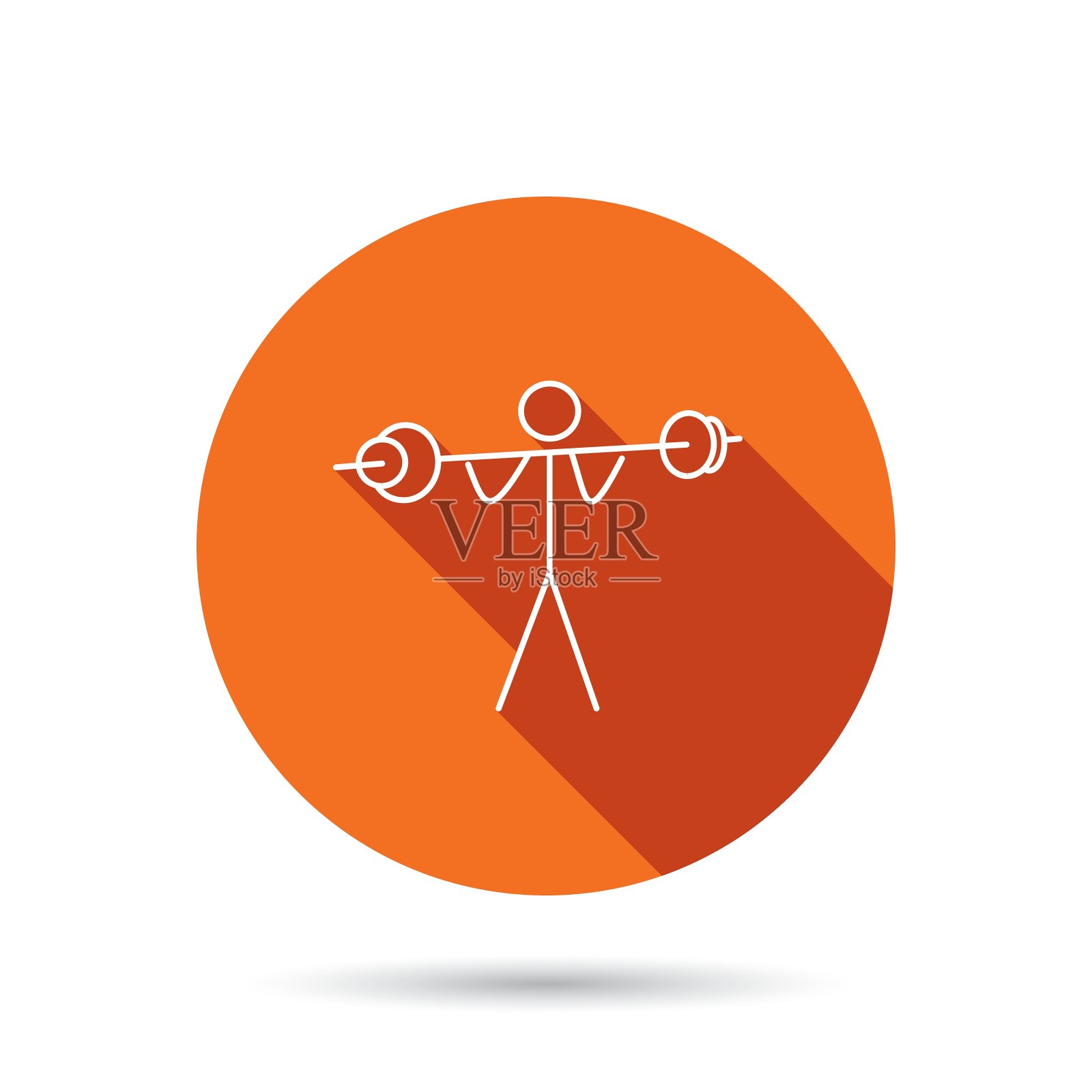 举重图标沉重的健身标志图标素材