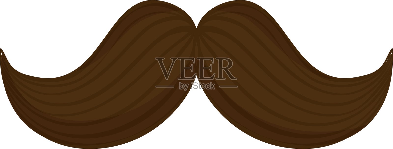 潮人绅士的胡子设计元素图片