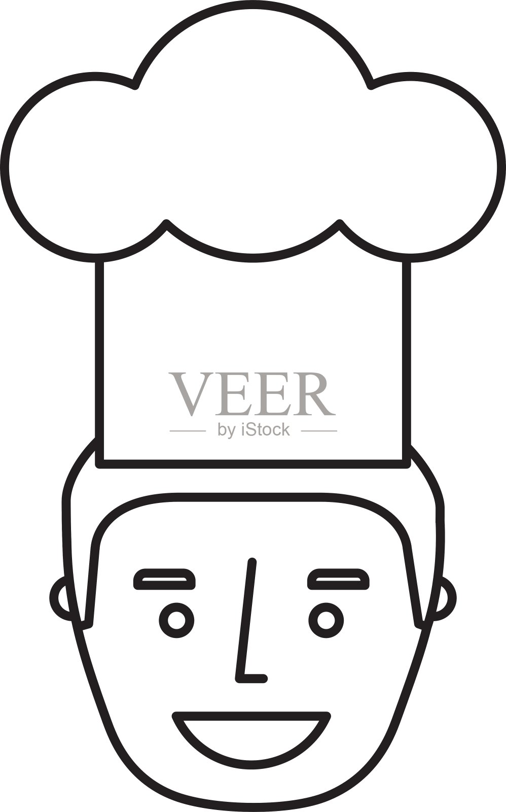 厨师头像角色图标设计元素图片