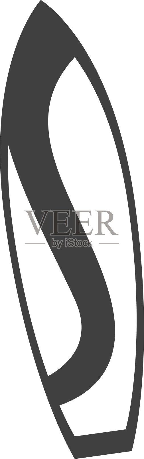 冲浪板孤立在白色设计元素图片