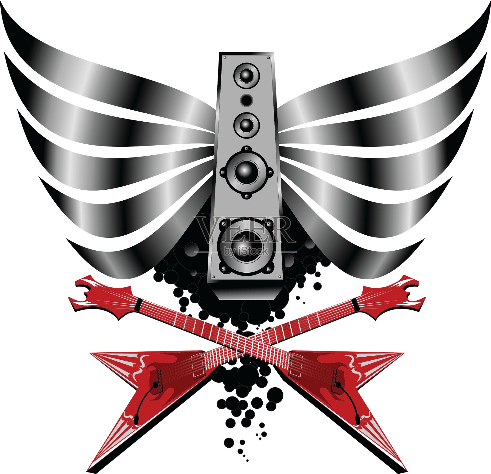 吉他及音响放大器设计元素图片
