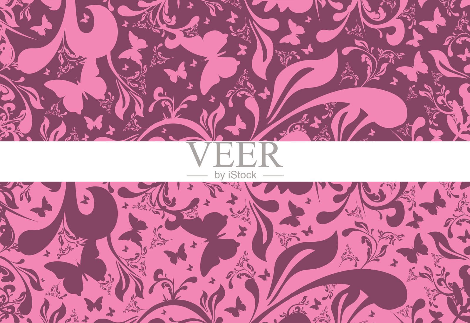 蝴蝶的横幅插画图片素材