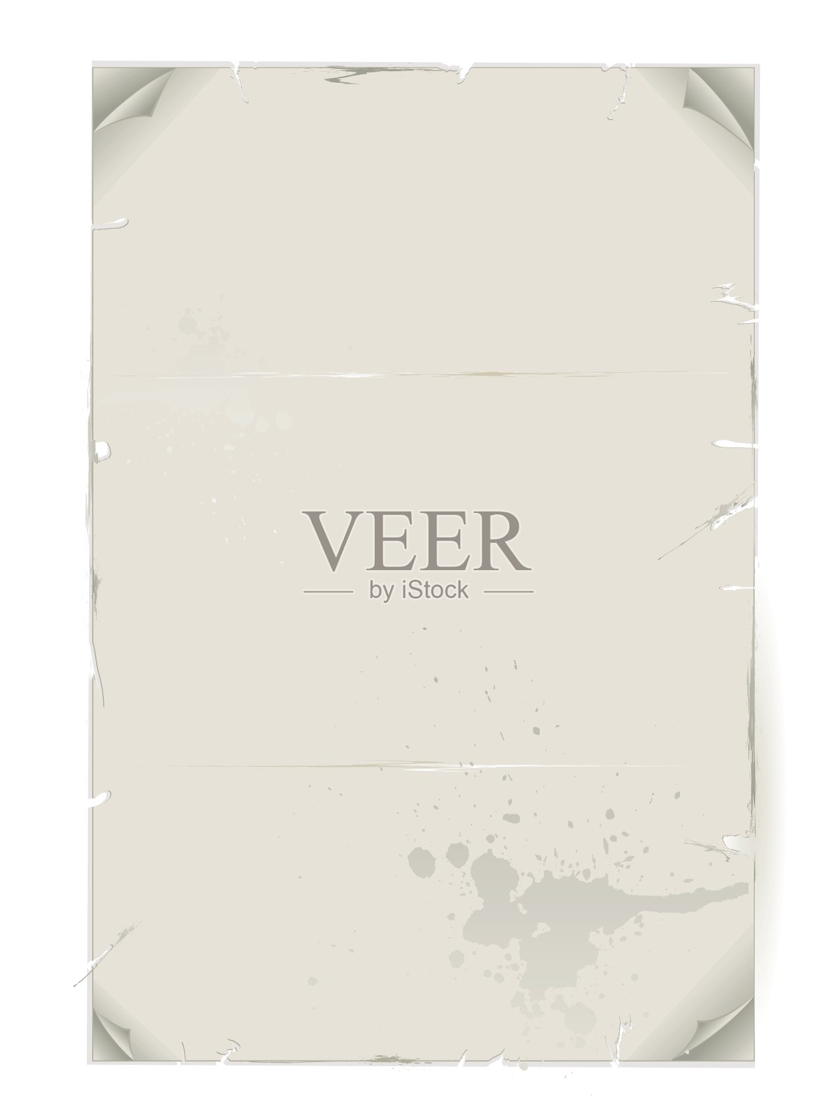 脏的皱巴巴的纸插画图片素材