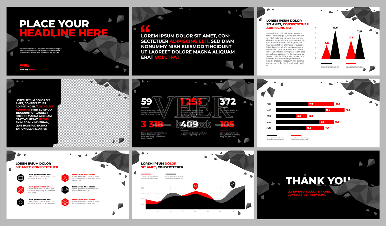 红色印花设计模板插画图片素材