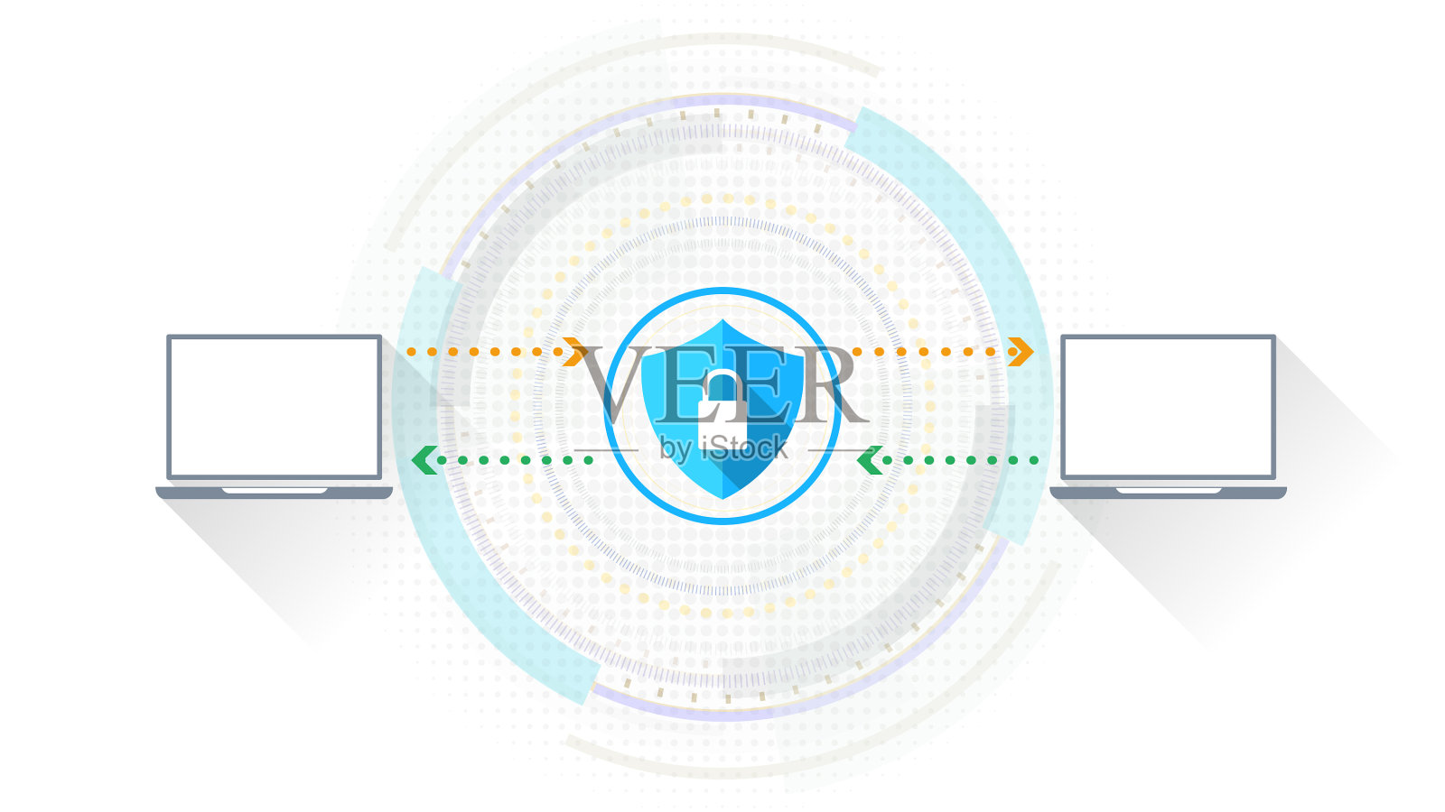 技术通讯数据安全平台设计元素图片