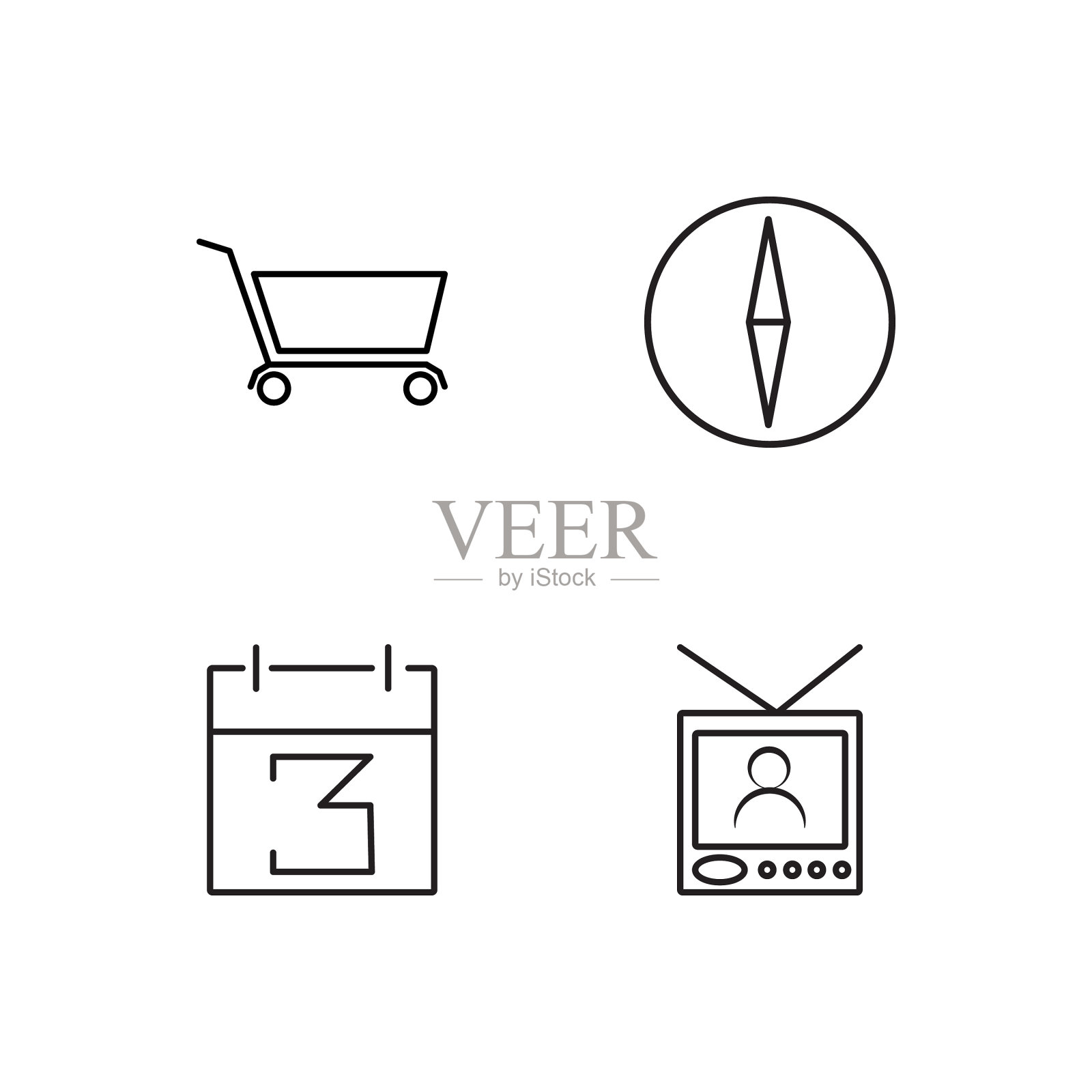 业务简单概述图标集图标素材