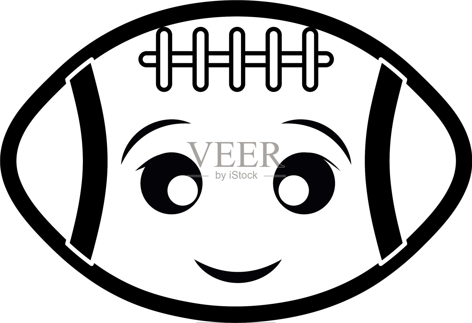 美式足球偶像插画图片素材