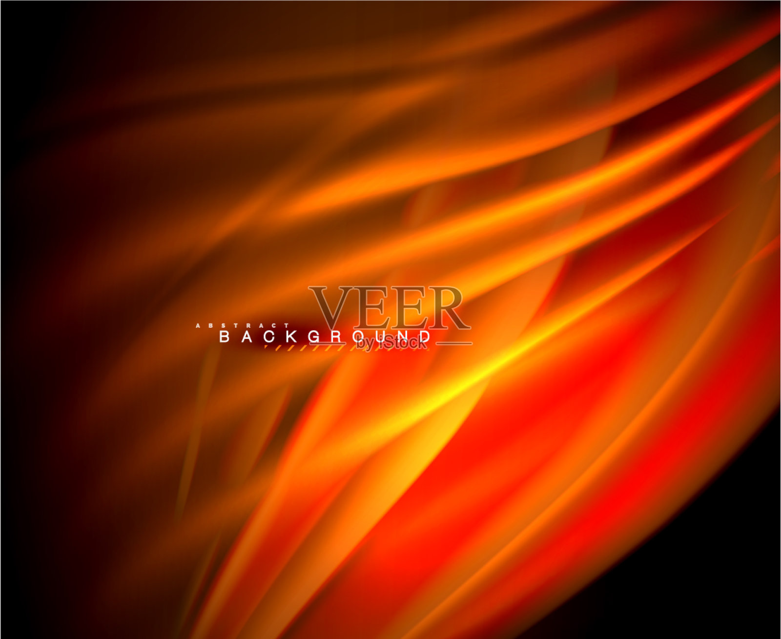 氖发光的波,神奇的能量和光运动插画图片素材