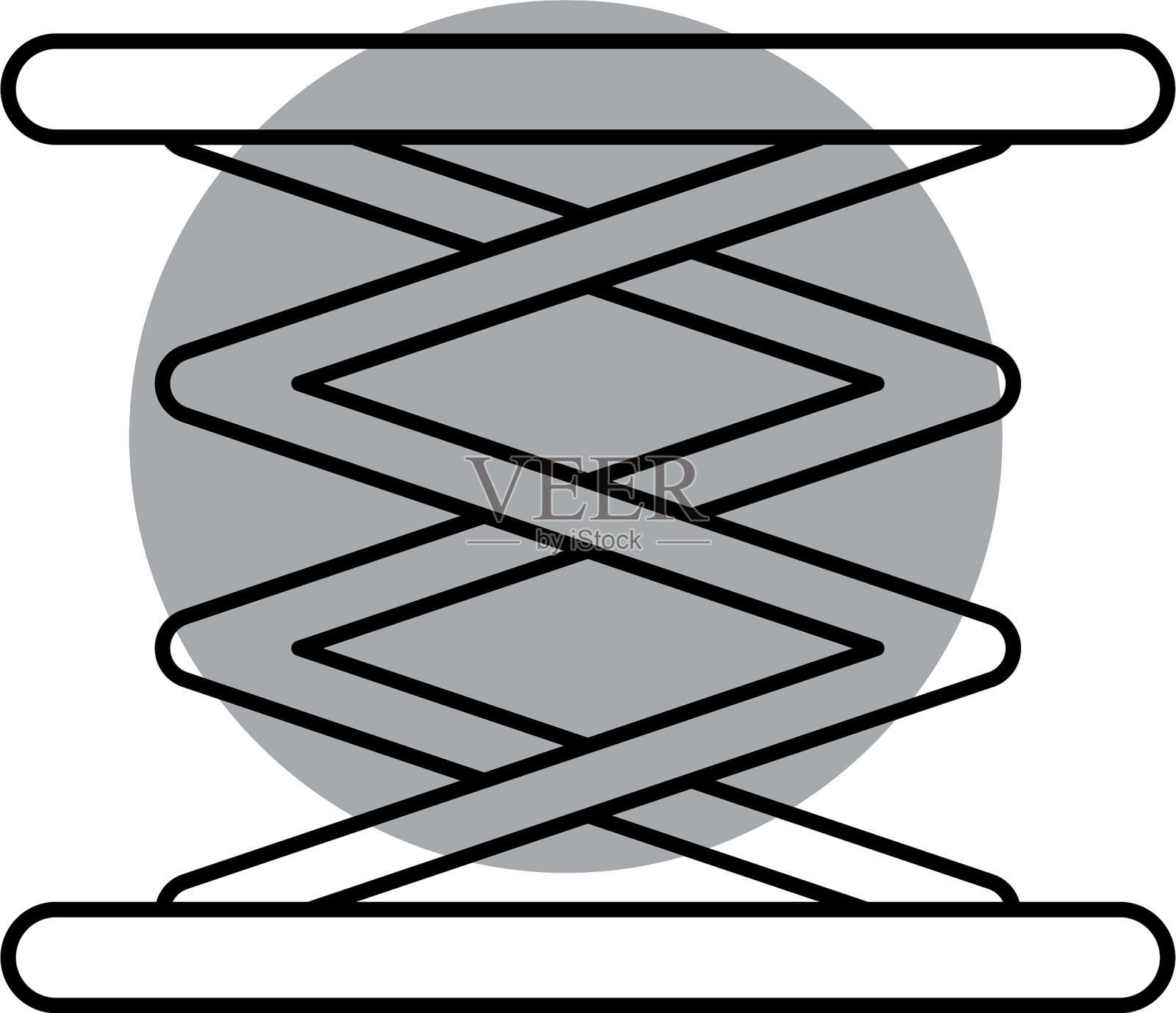 自走式升降液压机形象插画图片素材