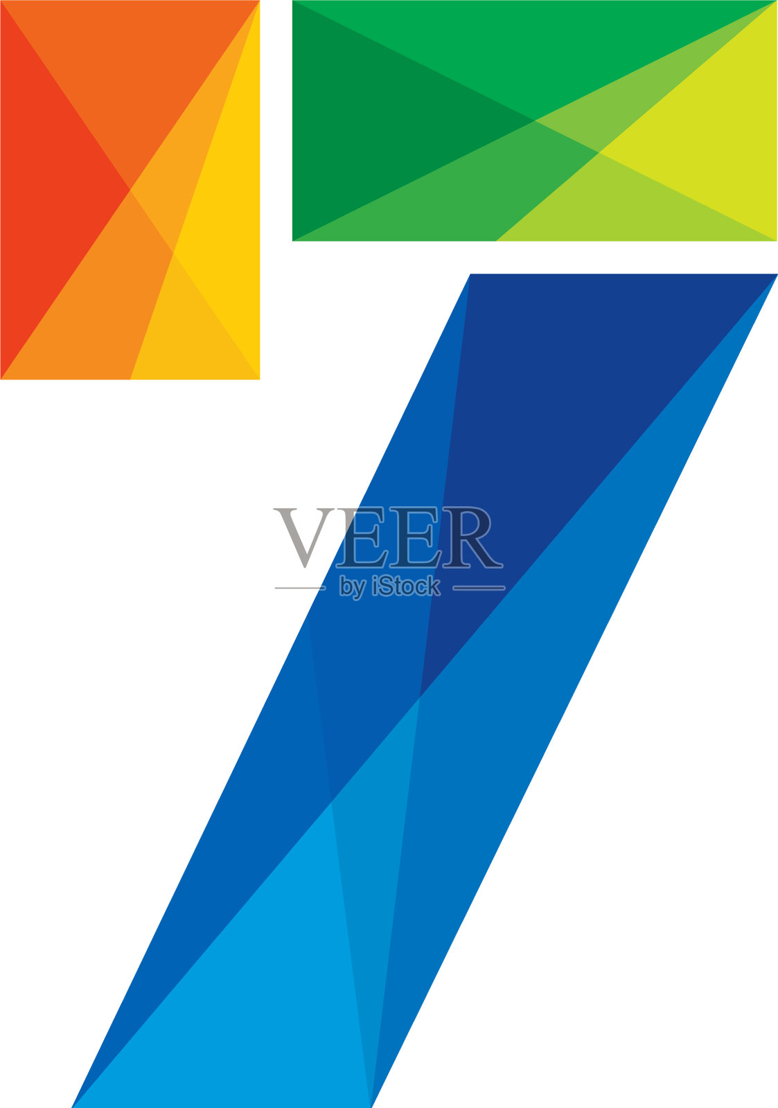 7 .彩色字母标志图标设计设计元素图片