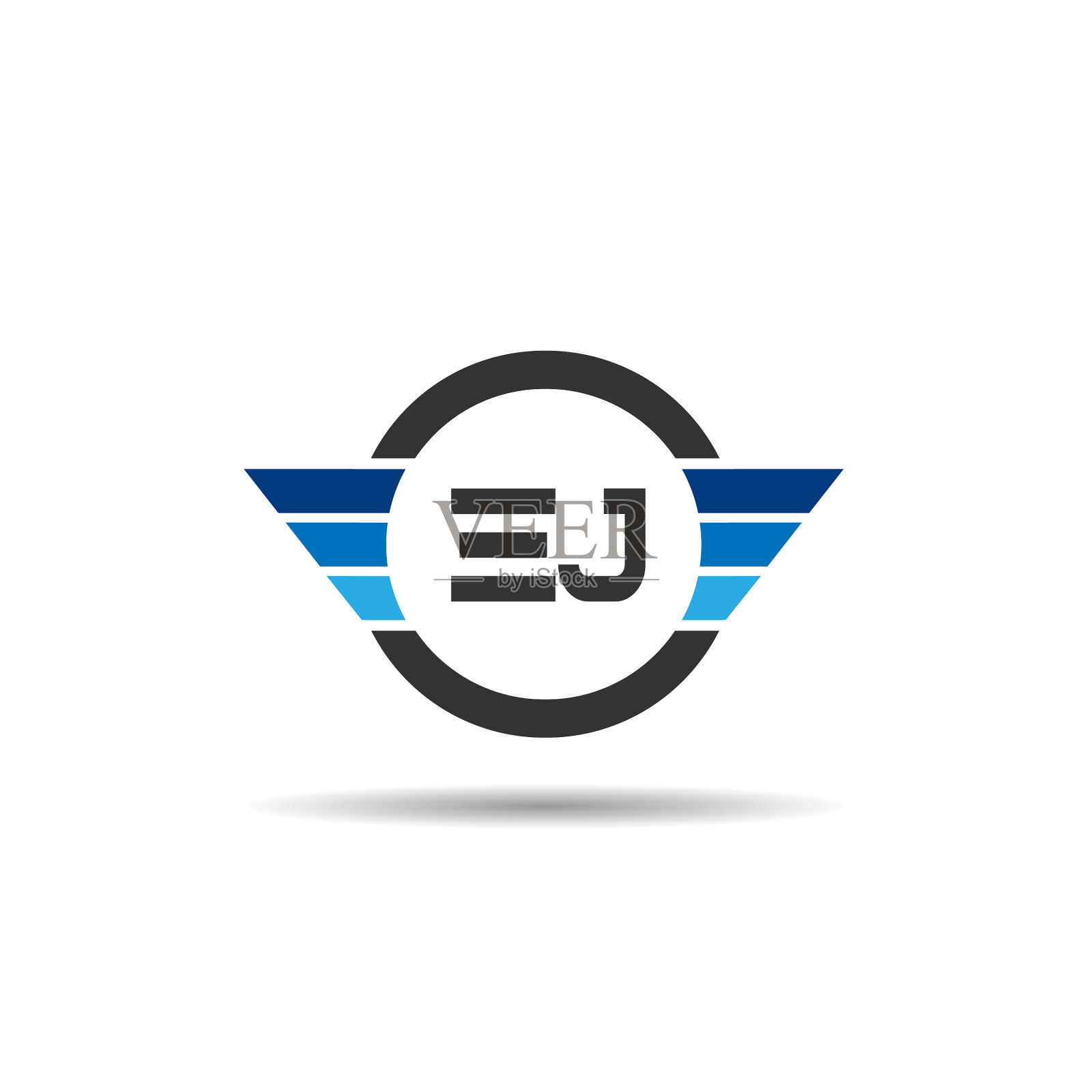 首字母ej标志模板设计设计元素图片