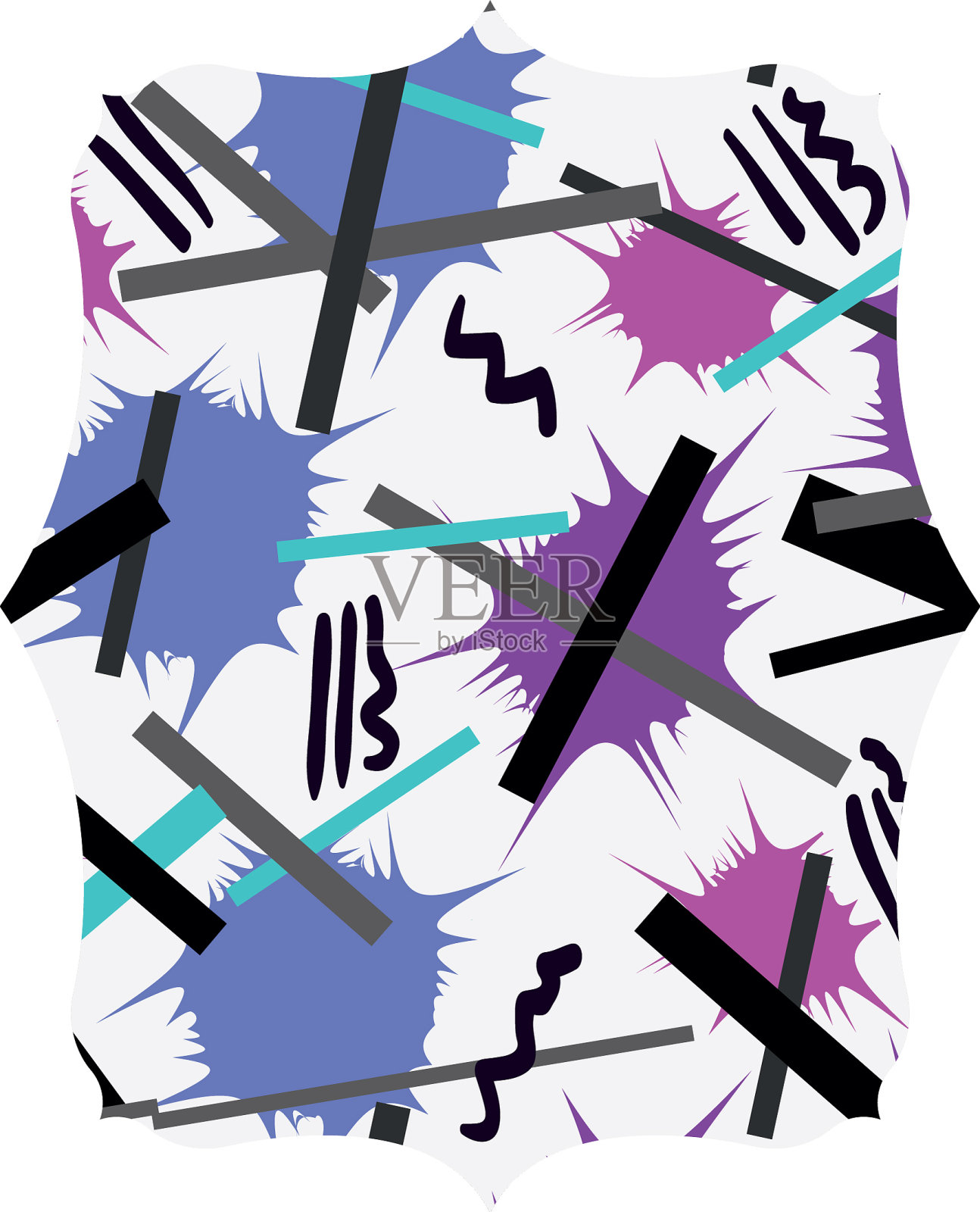 矩形图形风格的数字背景设计元素图片