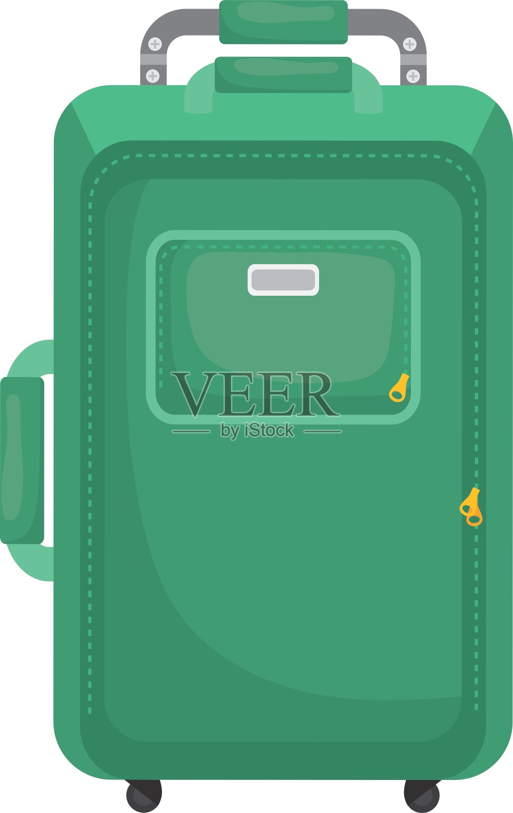 旅行手提箱孤立设计元素图片