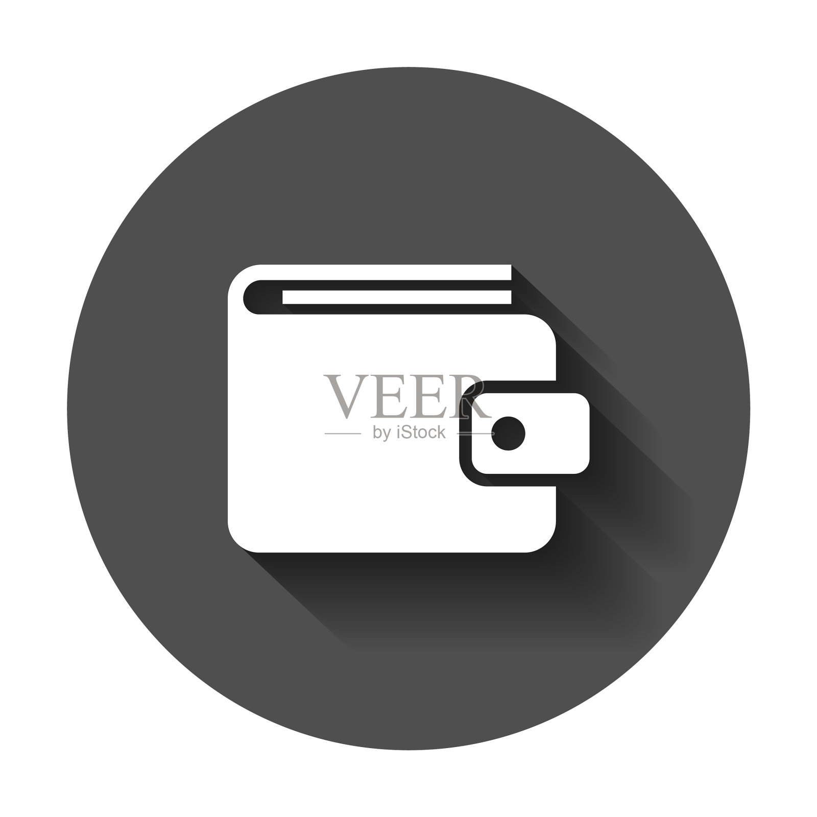 钱包图标钱钱包扁平钱袋业务图标素材