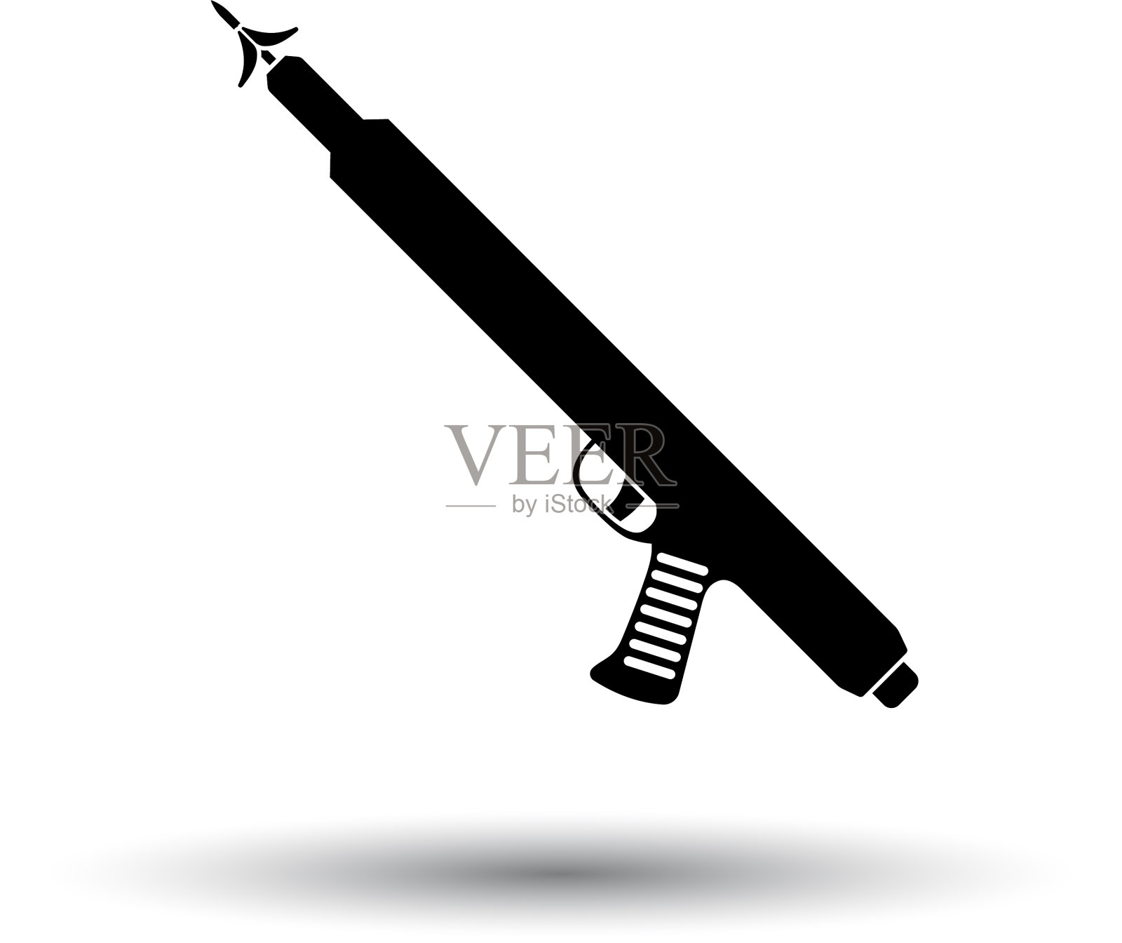 钓鱼矛枪的图标设计元素图片