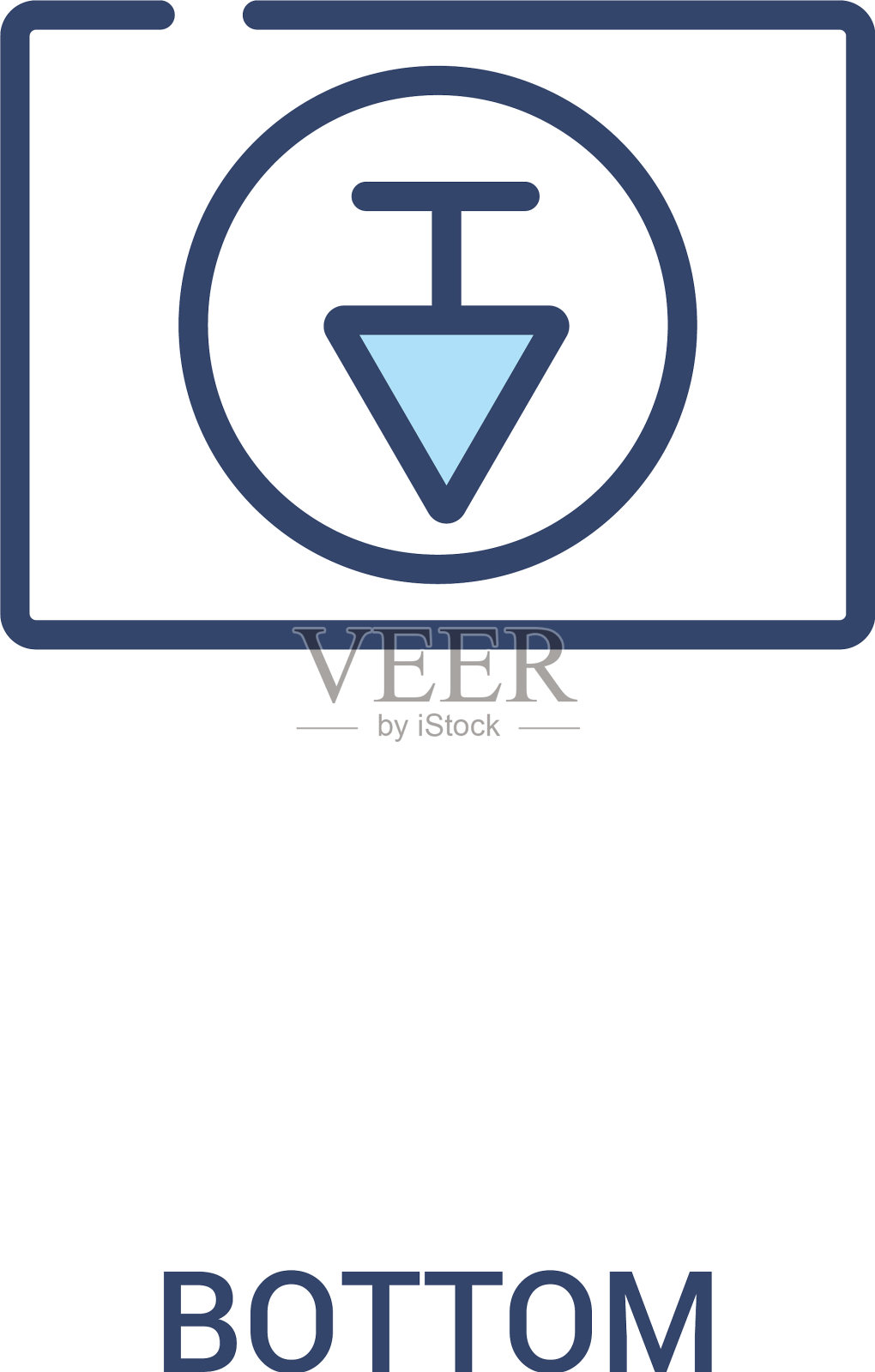 底部概念2彩色图标简单的线条元素图标素材