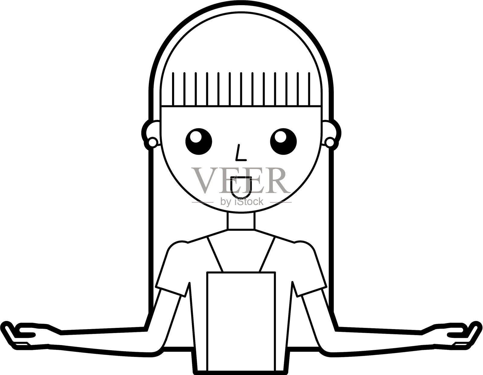 家庭主妇头像人物图标设计元素图片