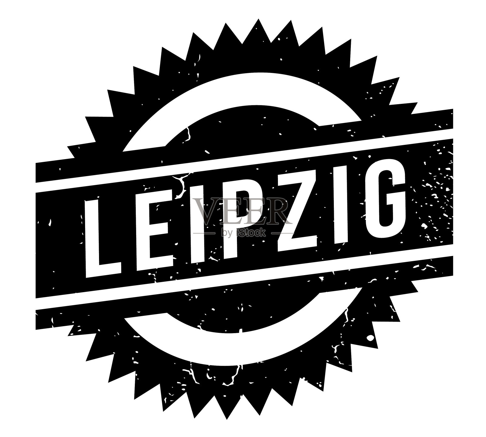 莱比锡橡皮图章设计元素图片