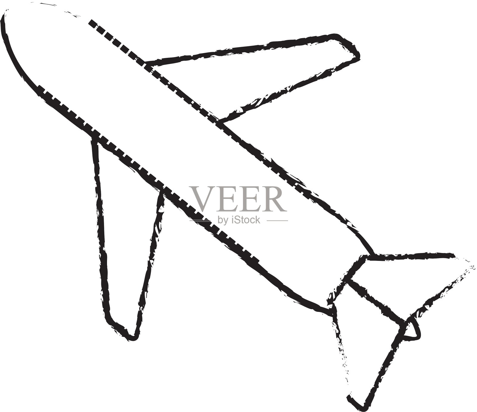 飞机旅行,商务度假速写设计元素图片